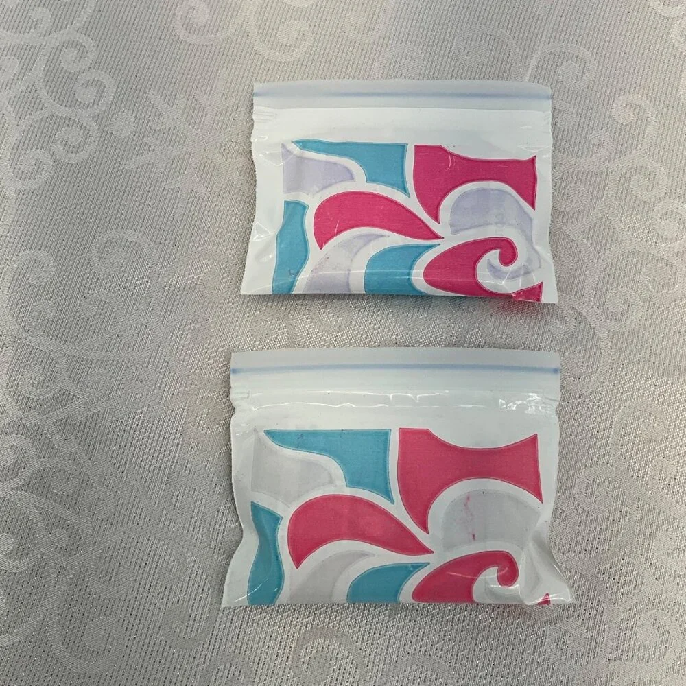 Coets‎ Quilted Cosmetic Squares - Travel Size Pack Of 2 Pink & Blue Design